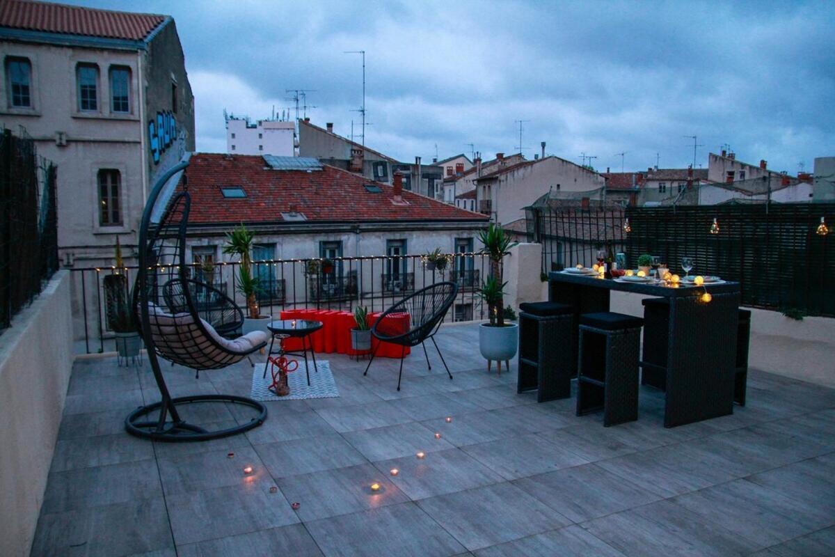 L'Amoureux - Terrasse Et Climatisation Coeur De Ville Montpellier Eksteriør bilde