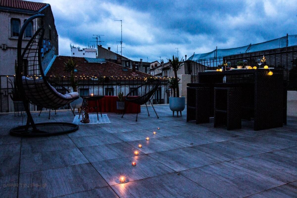 L'Amoureux - Terrasse Et Climatisation Coeur De Ville Montpellier Eksteriør bilde