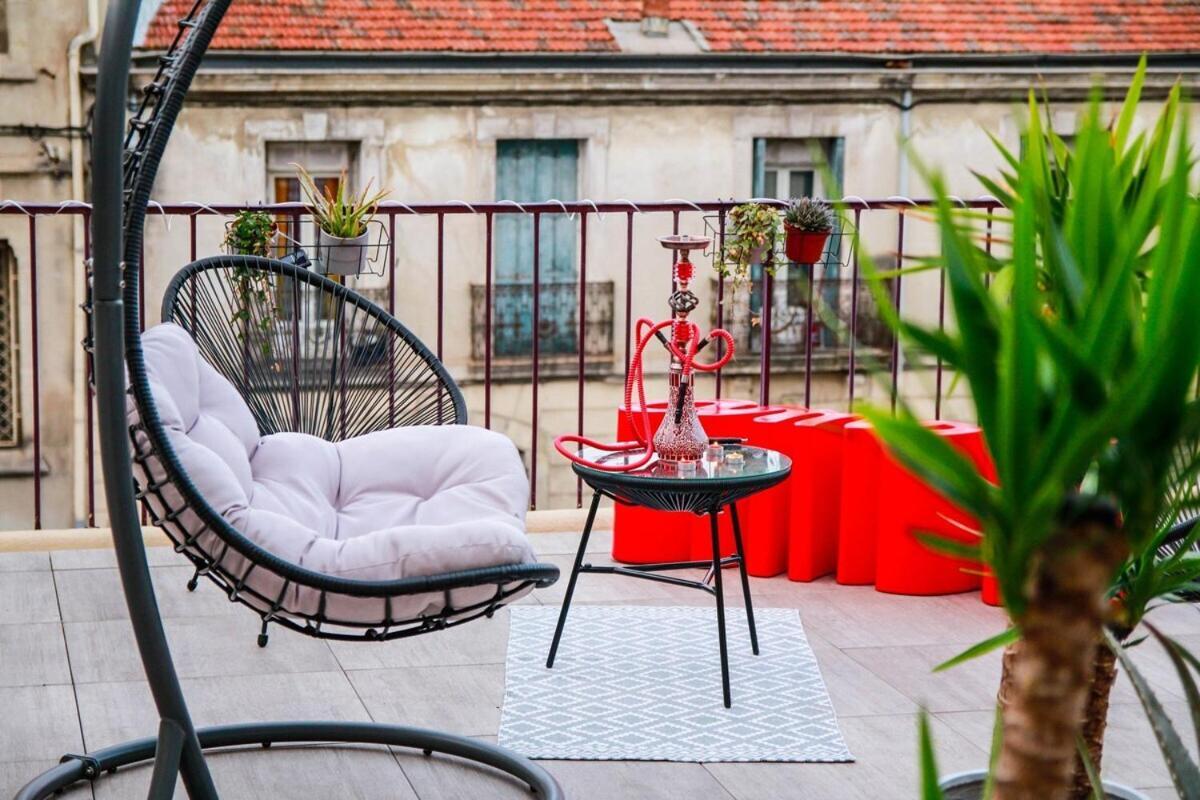 L'Amoureux - Terrasse Et Climatisation Coeur De Ville Montpellier Eksteriør bilde